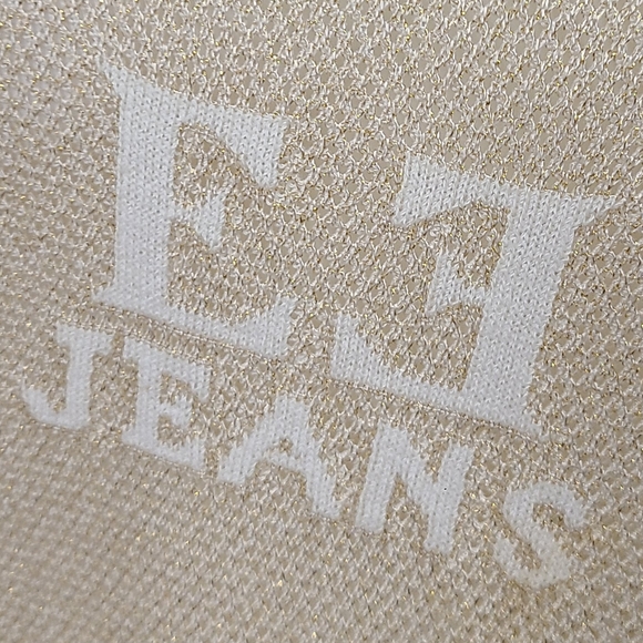 Escada Gold Mesh Logo Top size Large - Picture 5 of 10